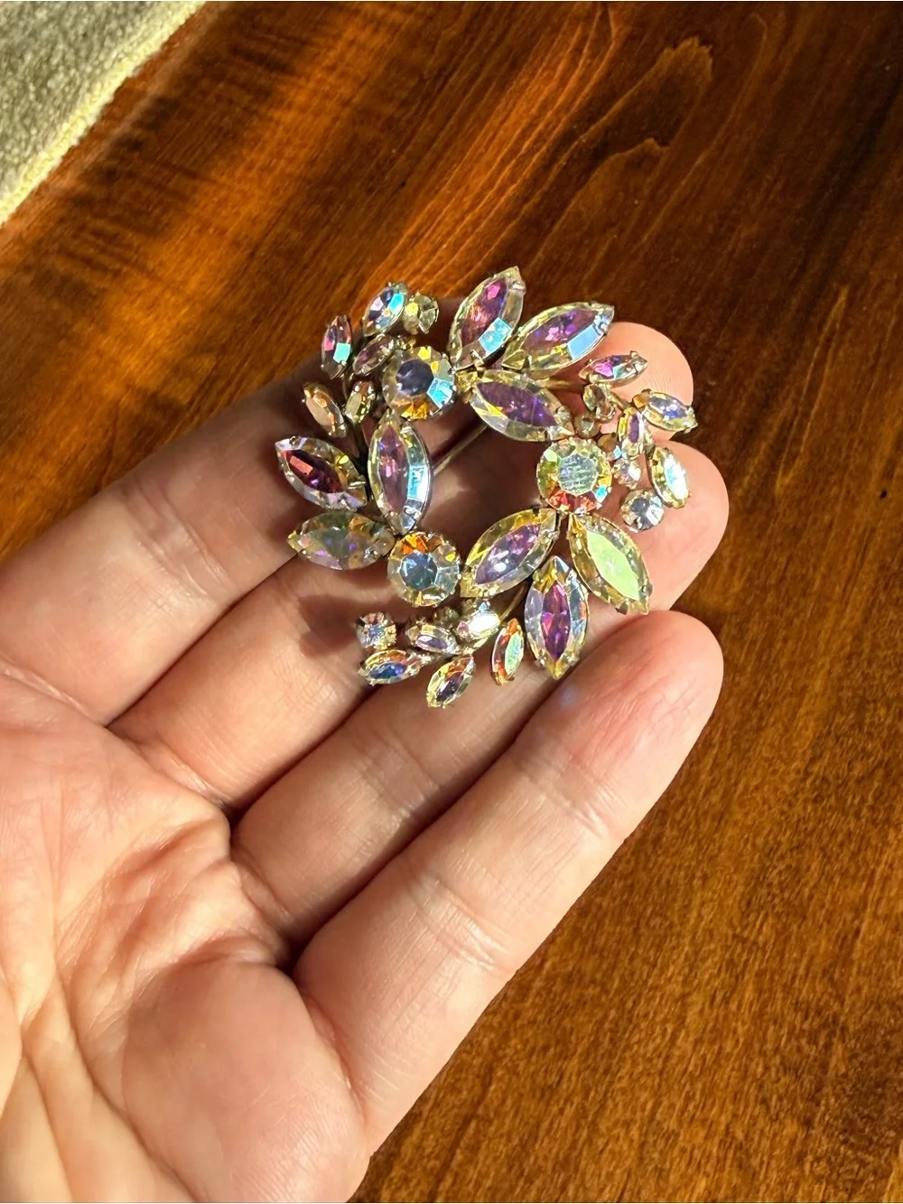 Sherman Rhinestone Brooch - Picture 3 of 7